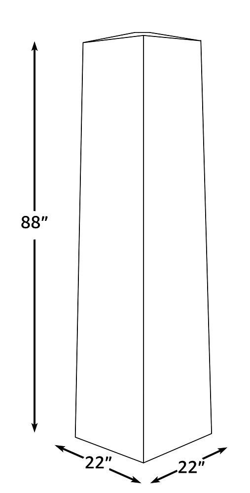 Fire Sense Full-Length Vinyl Patio Heater Cover with Felt Lining