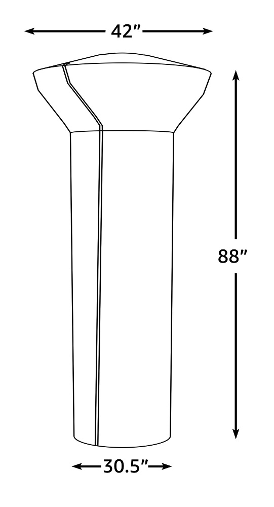 Fire Sense Full Length Pro Series Patio Heater Vinyl Cover - 61311