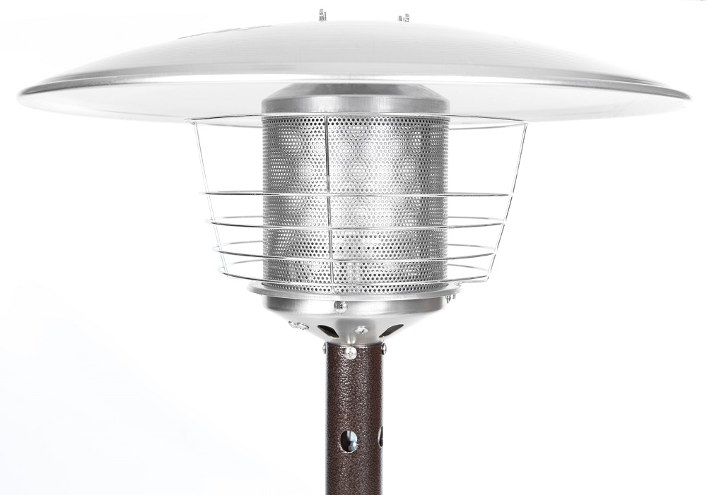 Fire Sense Hammer Tone Bronze Finish Table Top Patio Heater - 61322