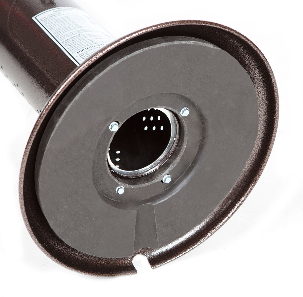 Fire Sense Hammer Tone Bronze Finish Table Top Patio Heater - 61322