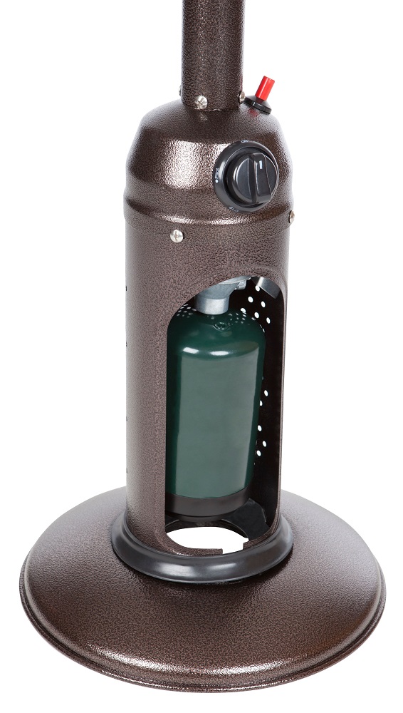 Fire Sense Hammer Tone Bronze Finish Table Top Patio Heater - 61322