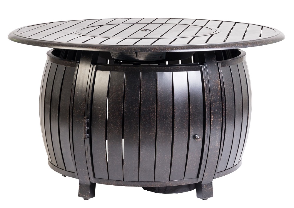 Fire Sense Extruded Aluminum Round LPG Gas Fire Pit - 61832