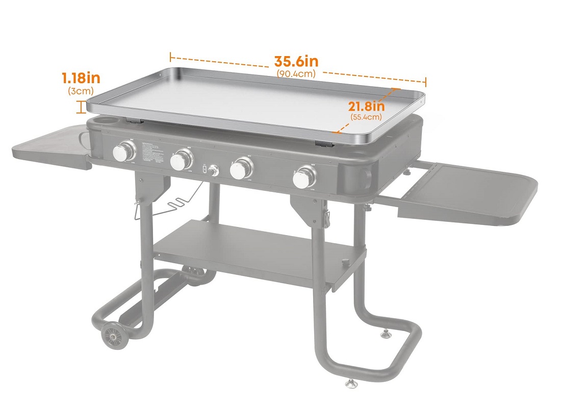 Cuisinart Grill 36 Inch Four Burner Propane Gas Griddle
