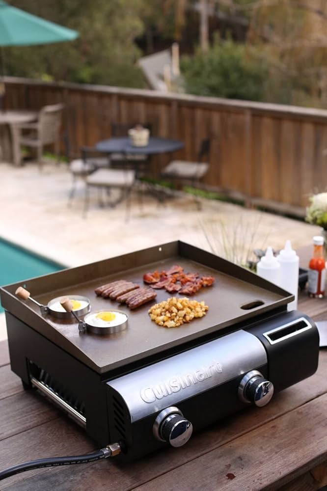 Cuisinart Grill Gourmet Two Burner Propane Gas Griddle
