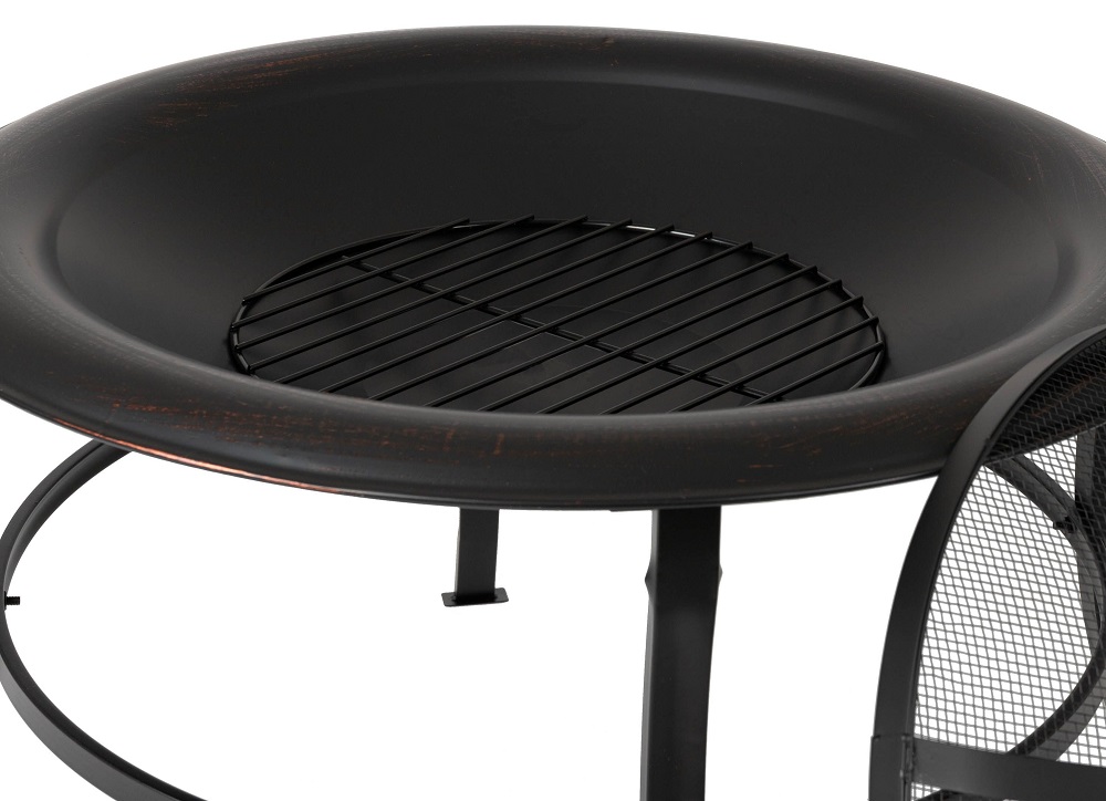 Fire Sense 30 Inch Tokia Round Wood Burning Fire Pit