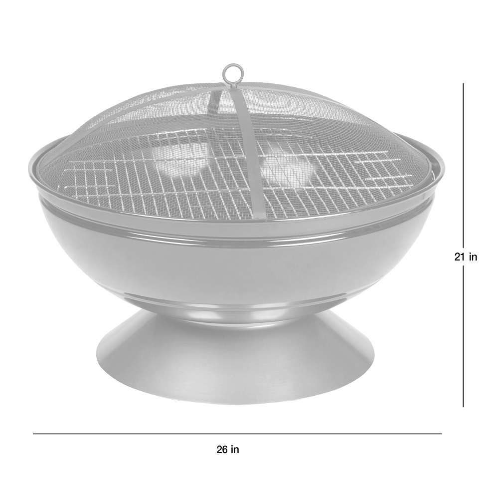 Fire Sense 26" Degano Round Wood Burning Fire Pit