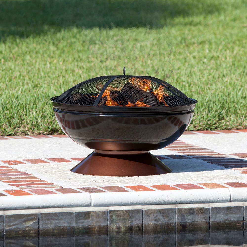 Fire Sense 26" Degano Round Wood Burning Fire Pit