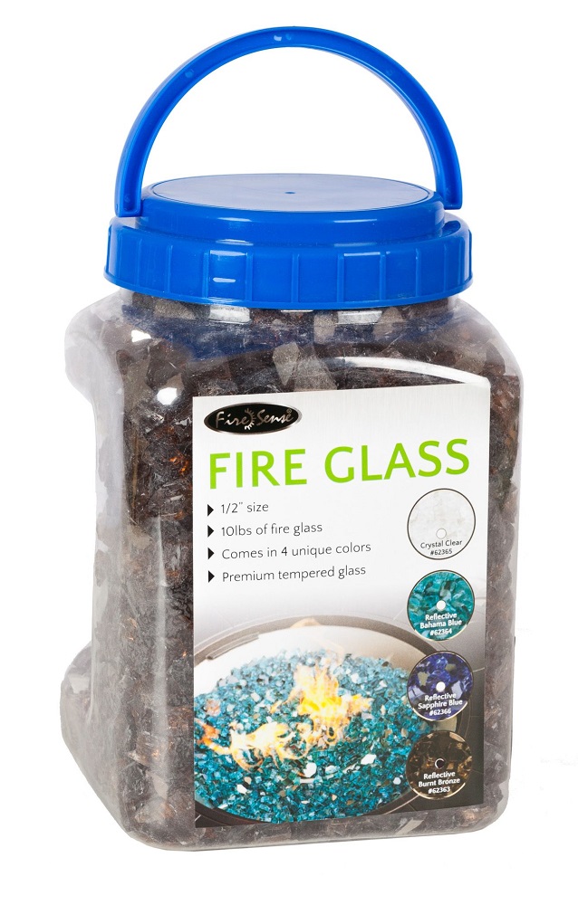 Fire Sense Burnt Bronze Reflective Fire Glass