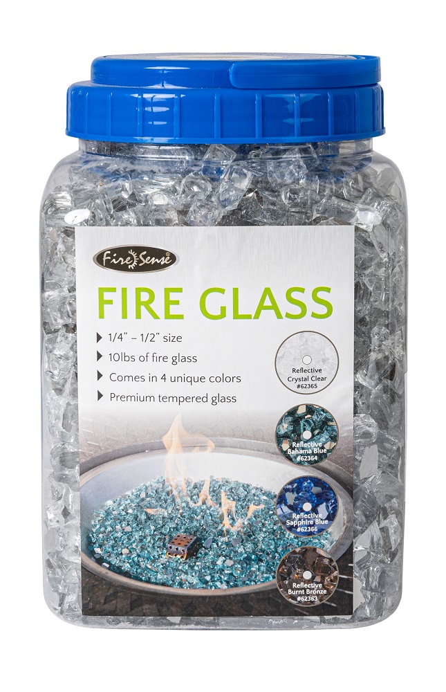 Fire Sense Crystal Clear Reflective Fire Glass