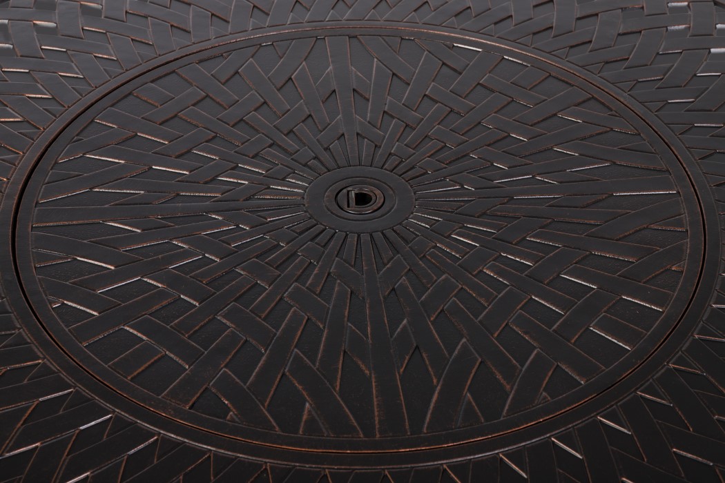 Fire Sense 44 Inch Verona Aluminum Round Propane Fire Pit