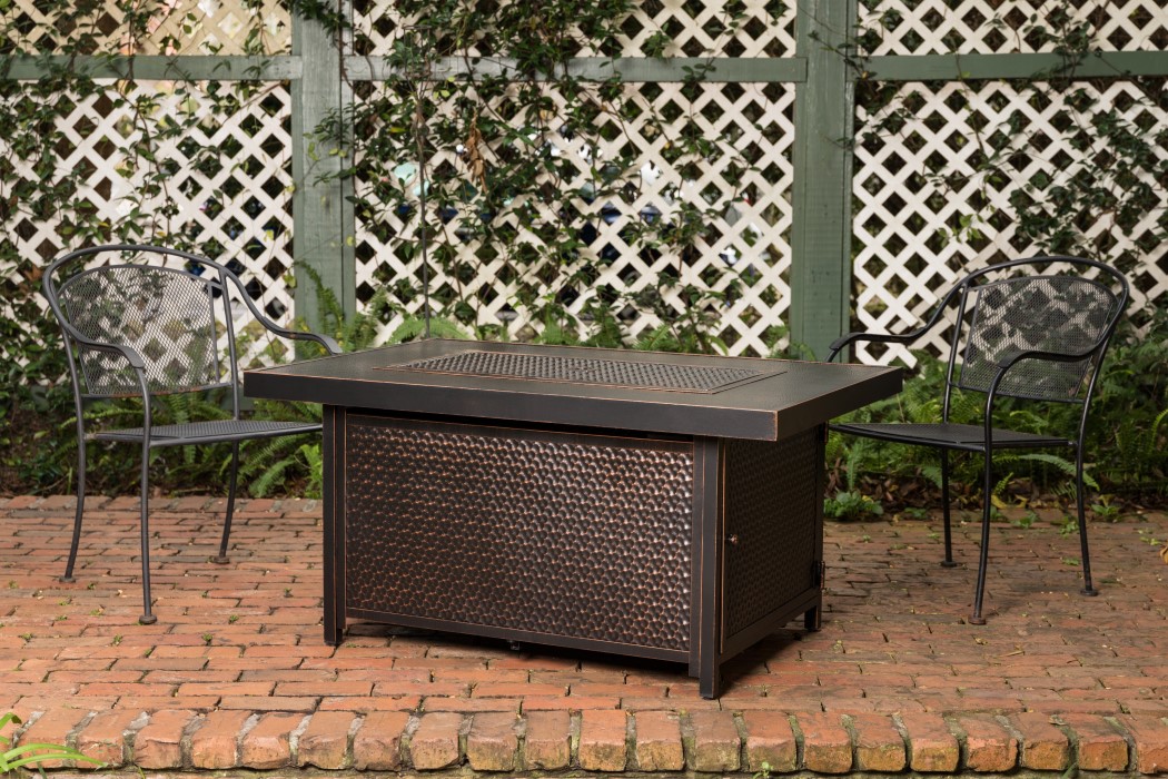 Fire Sense 34 x 48 Inch Weyland Rectangular Propane Fire Pit