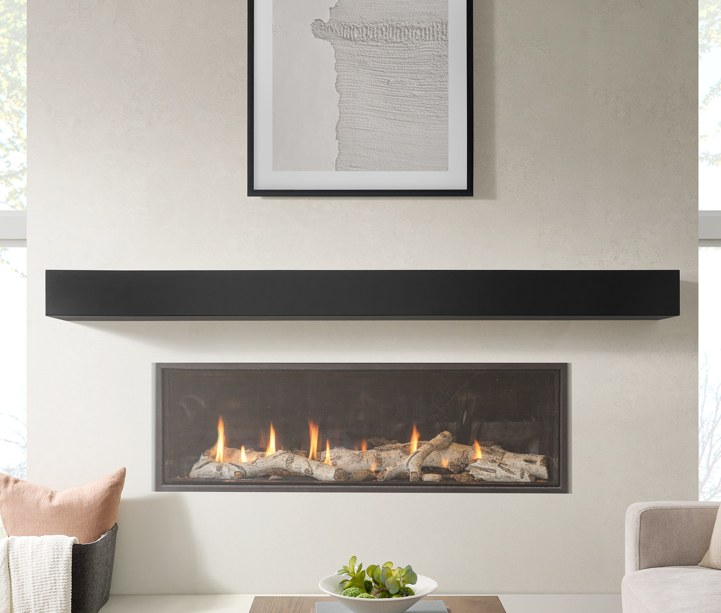 Pearl Mantels 84 Inch Sam MDF Floating Mantel Shelf