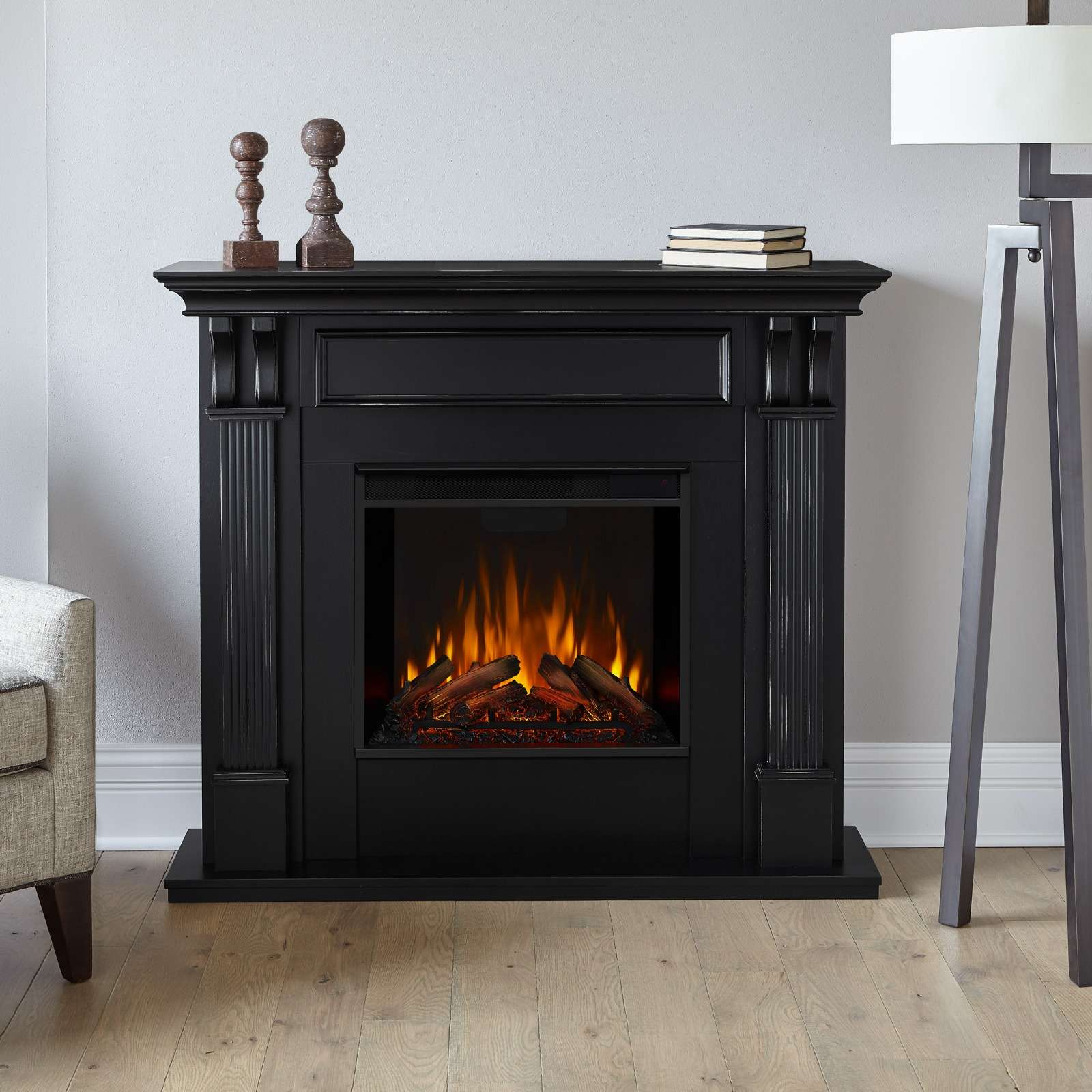 Real Flame 48 Inch Ashley Electric Fireplace with Mantel