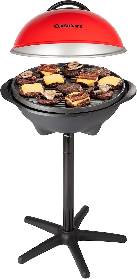 Cuisinart Grill 2-in-1 Outdoor Portable Electric Grill with Stand