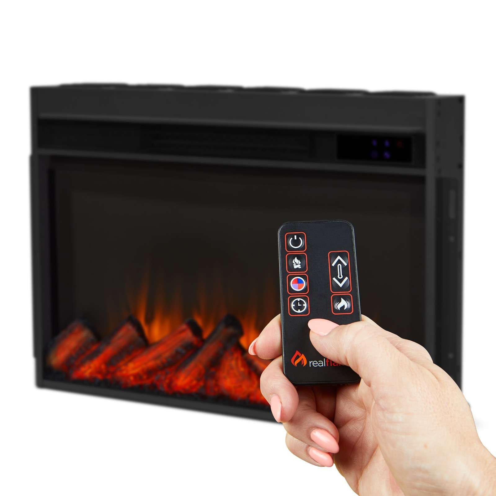 Real Flame 58 Inch Penrose Slim Electric Fireplace TV Stand