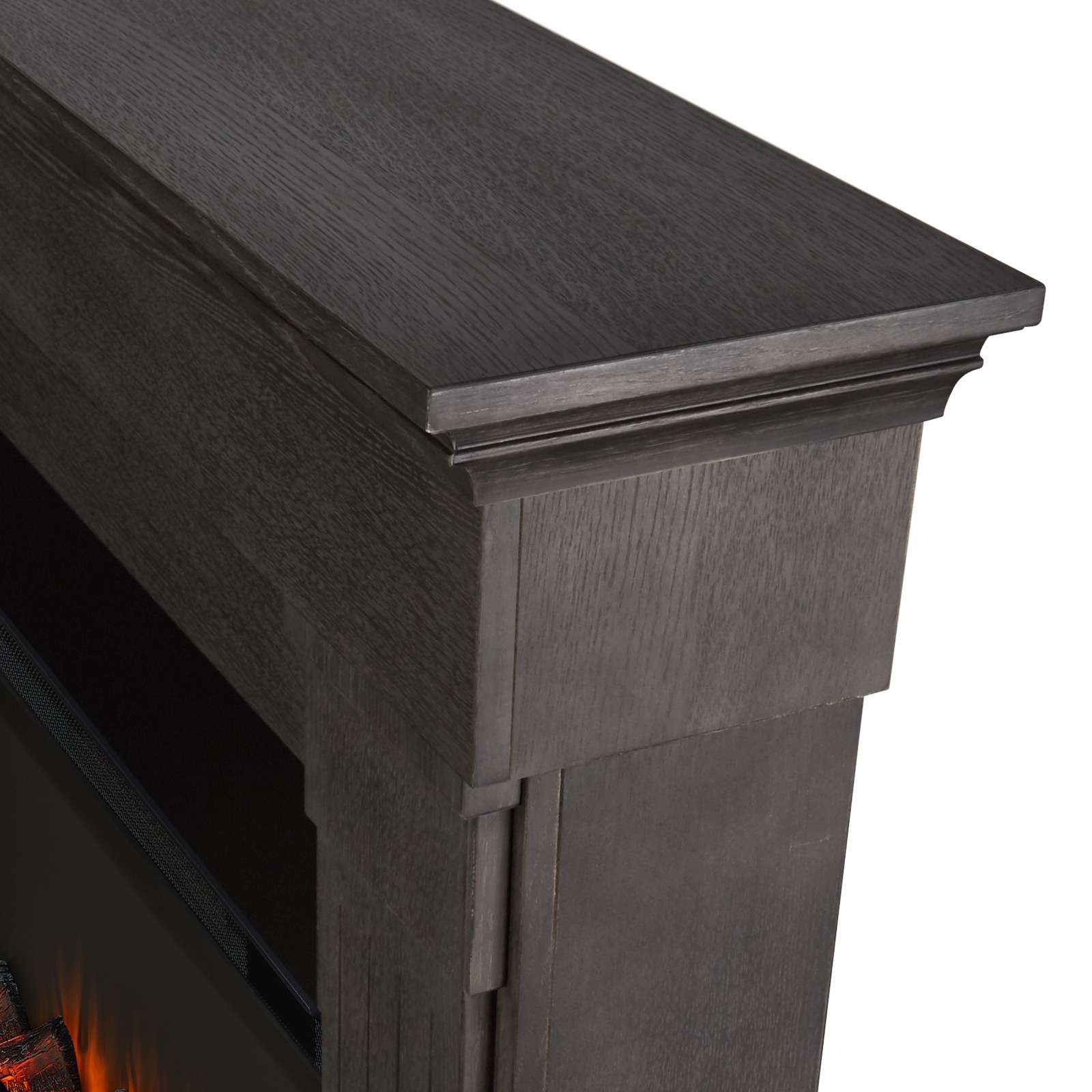 Real Flame 48 Inch Crawford Electric Fireplace with Mantel