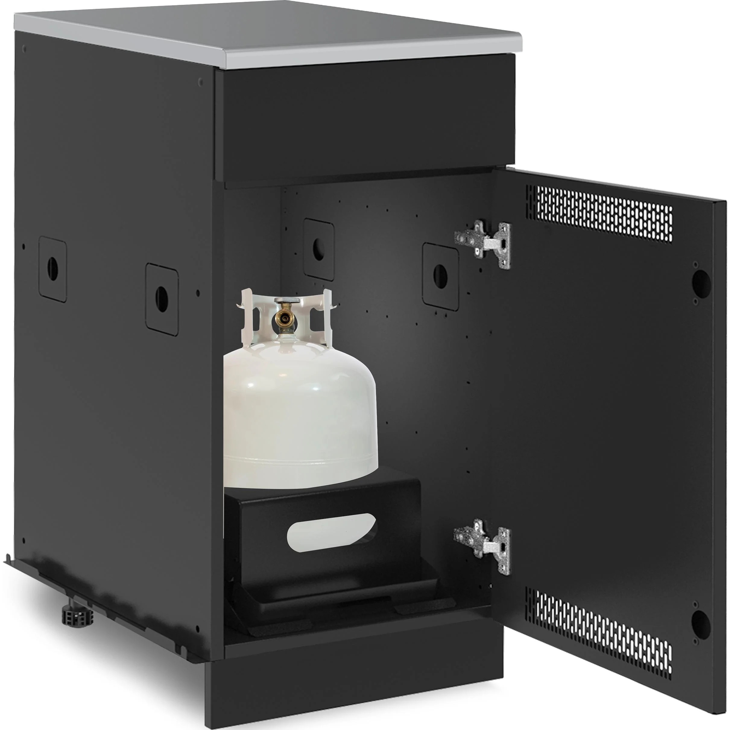Broil King Black Propane Tank Cabinet for Baron Modular Series Grill Islands