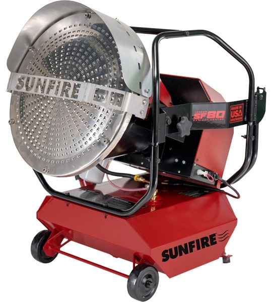 SunFire 80K BTU SF80 Diesel/Kerosene Radiant Heater
