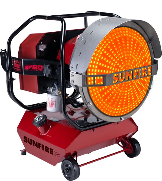 SunFire 80K BTU SF80 Diesel/Kerosene Radiant Heater