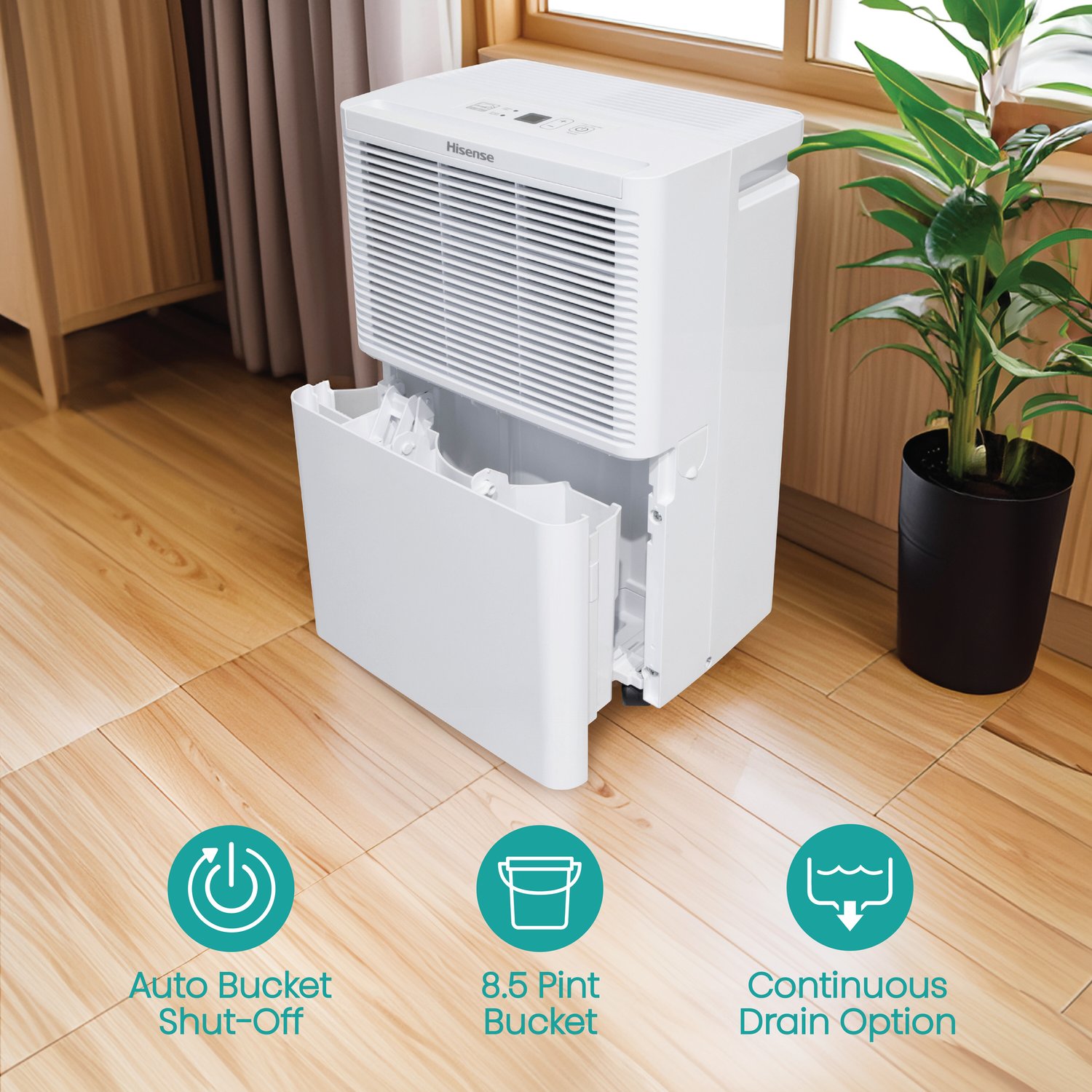 Hisense 14 Inch 25 Pint Portable Energy Star Dehumidifier