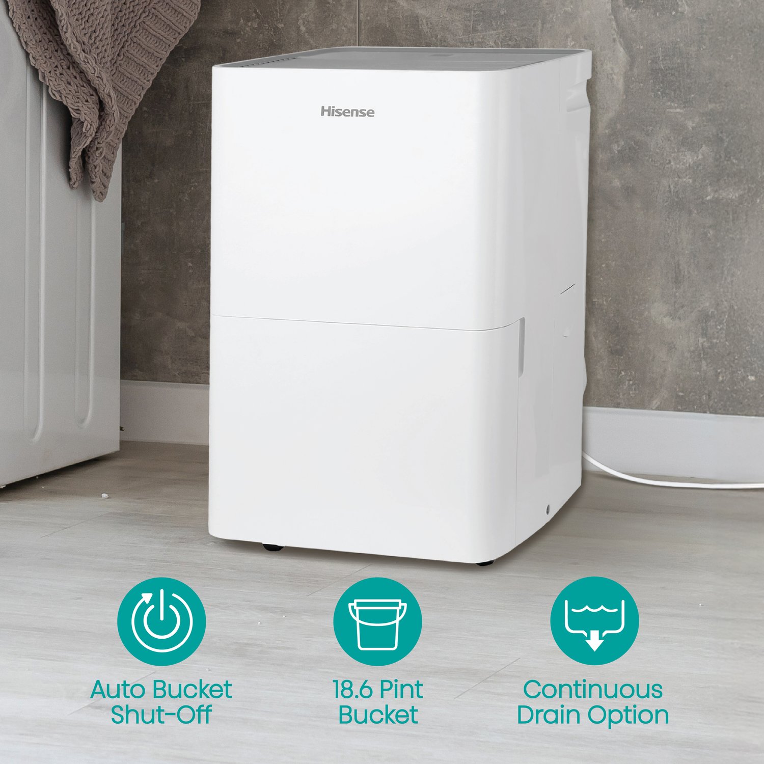 Hisense 14 Inch 35 Pint Portable Energy Star Dehumidifier