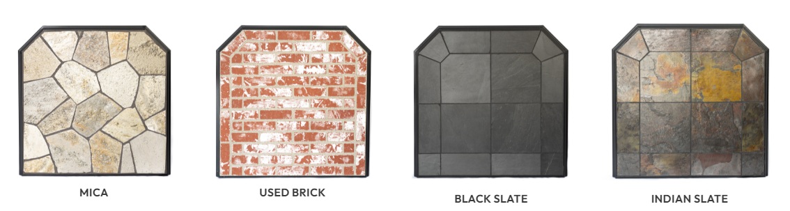 Hearth Classics 40 Inch Natural Stone Type 2 Corner Hearth Pad - Original Edge
