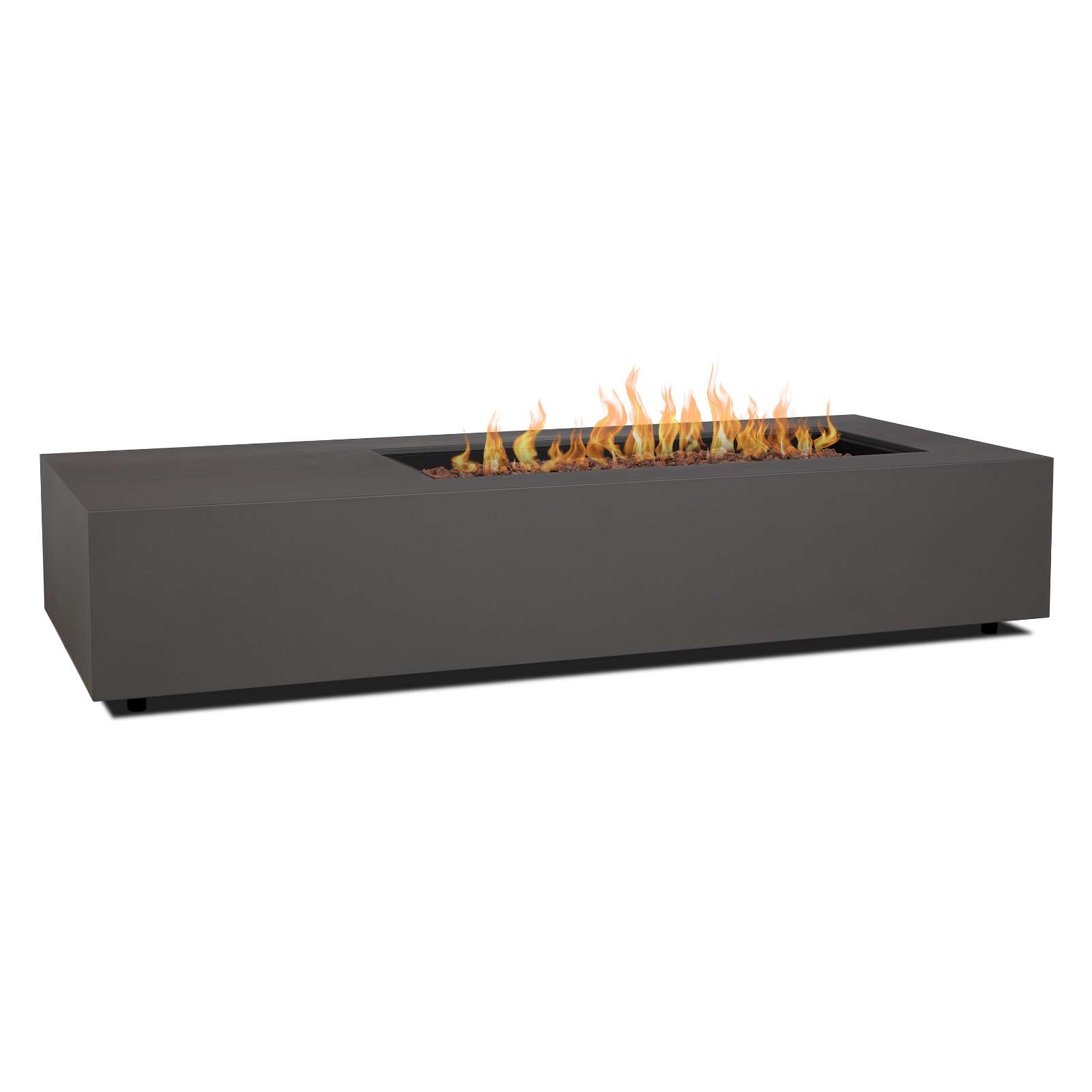 Real Flame 75 Inch Aegean Asymmetric Rectangle Propane Fire Table