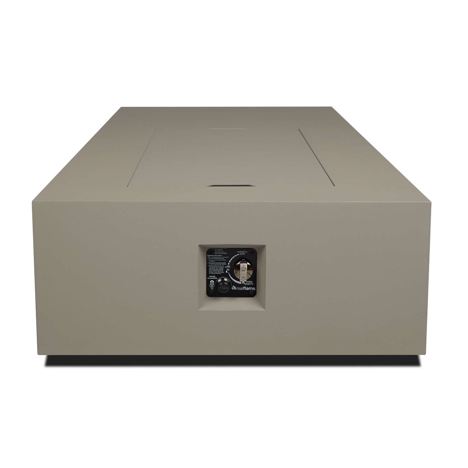 Real Flame 75 Inch Aegean Asymmetric Rectangle Propane Fire Table