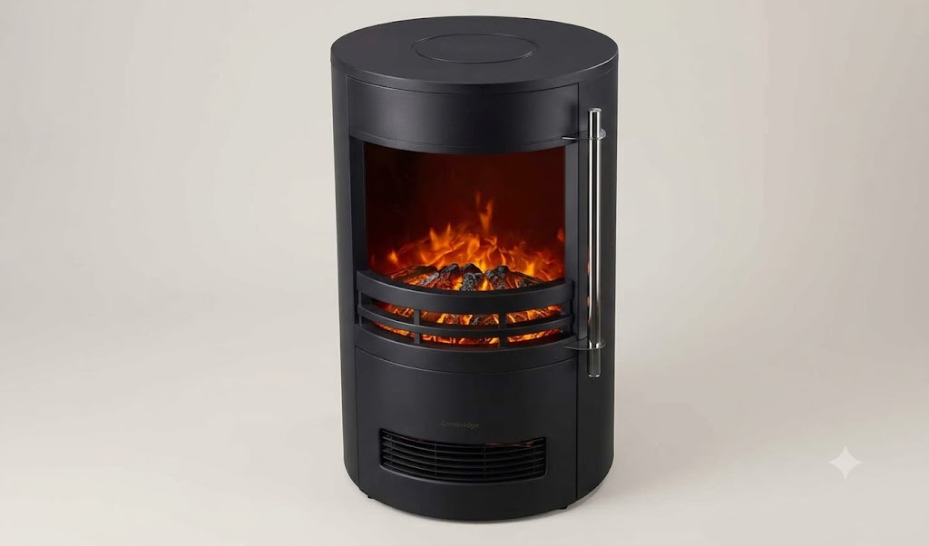 Cambridge 16 Inch Round Freestanding Vent Free Electric Heating Stove