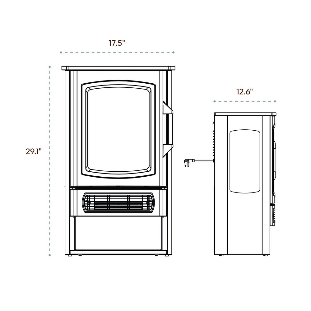 Cambridge Freestanding Peninsula Electric Fireplace