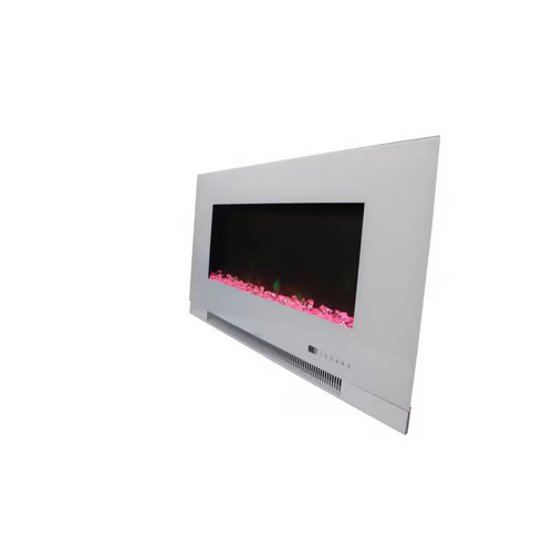 Cambridge 42 Inch Color Changing Wall Mount Fireplace with Crystals