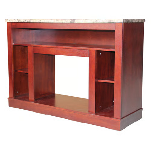 Cambridge 47 Inch Seville Fireplace Mantel with Enhanced Log Insert