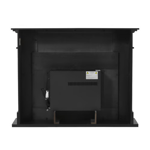 Cambridge 53 Inch Sofia Black Fireplace Mantel with Black Marble