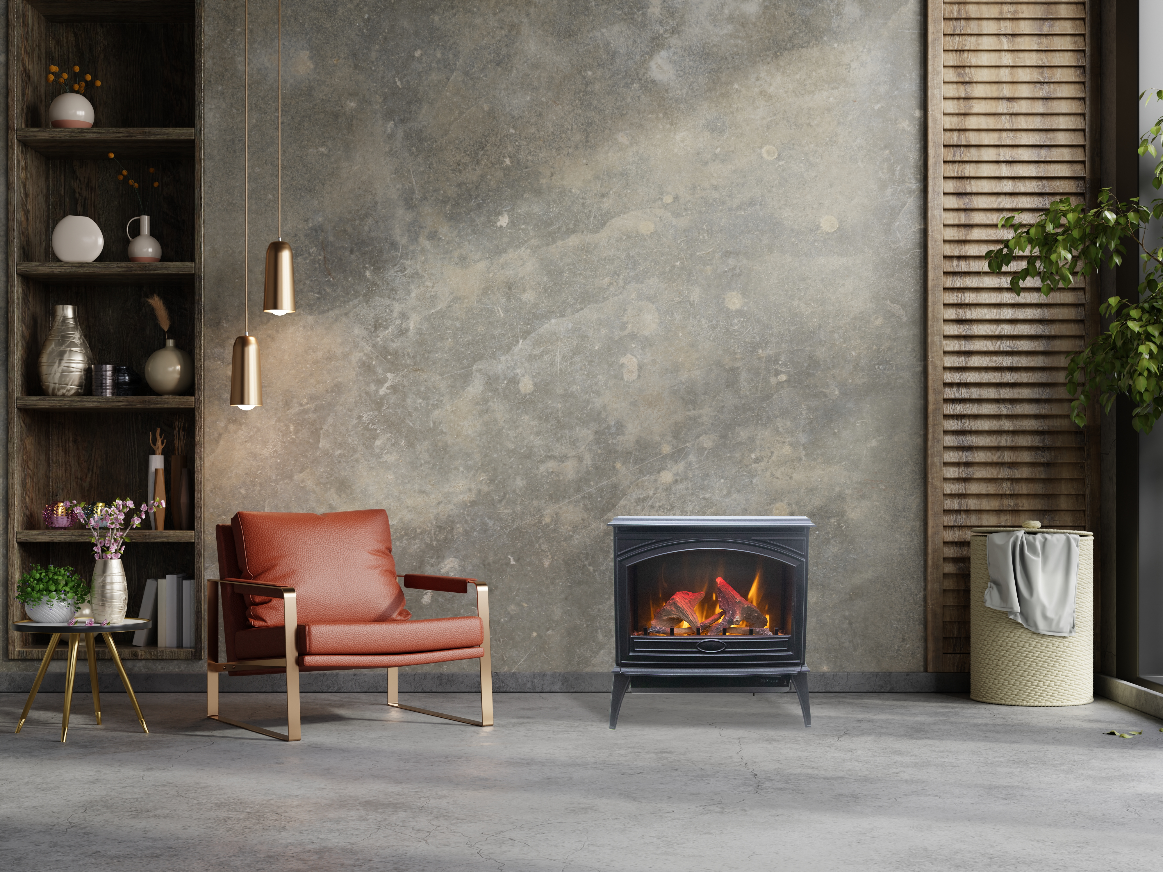 Amantii 28 Inch Lynwood Freestanding Cast Iron Electric Stove