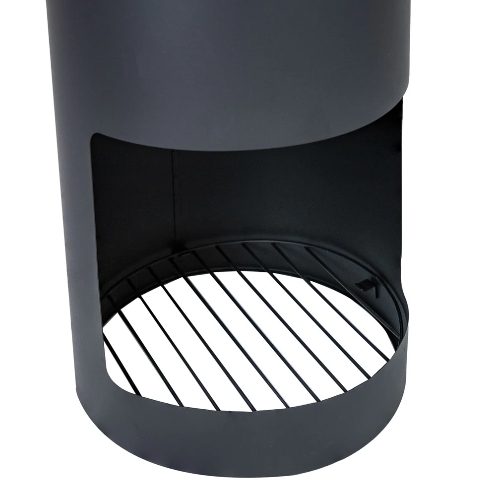 Sunnydaze 15 Inch Black Steel Chiminea