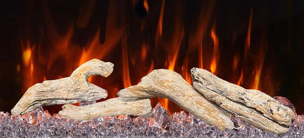JR Home 5 Piece Decorative Log Set for EF10141 Electric Fireplaces