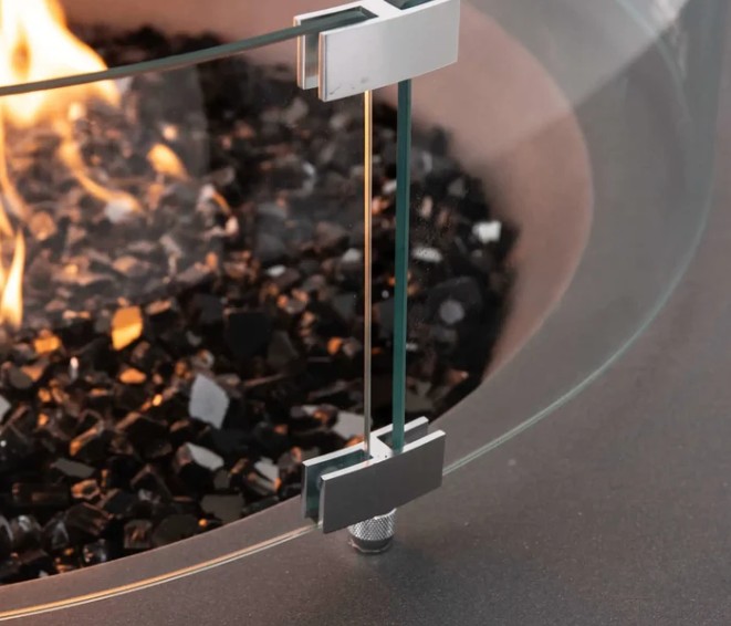 Flame Havens Black Broken Reflective Tumbled Glass - 10 Pound Bag