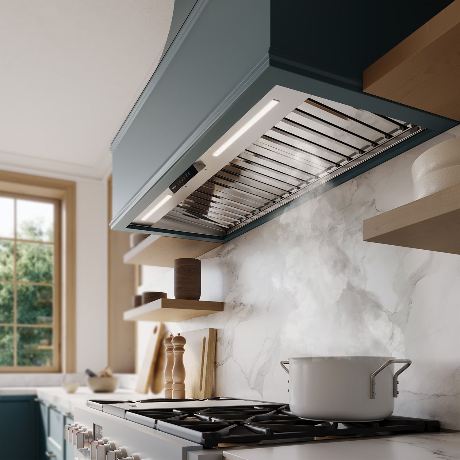 Falmec 28 Inch Vento Frameless Wall Mount Insert Liner Vent Hood