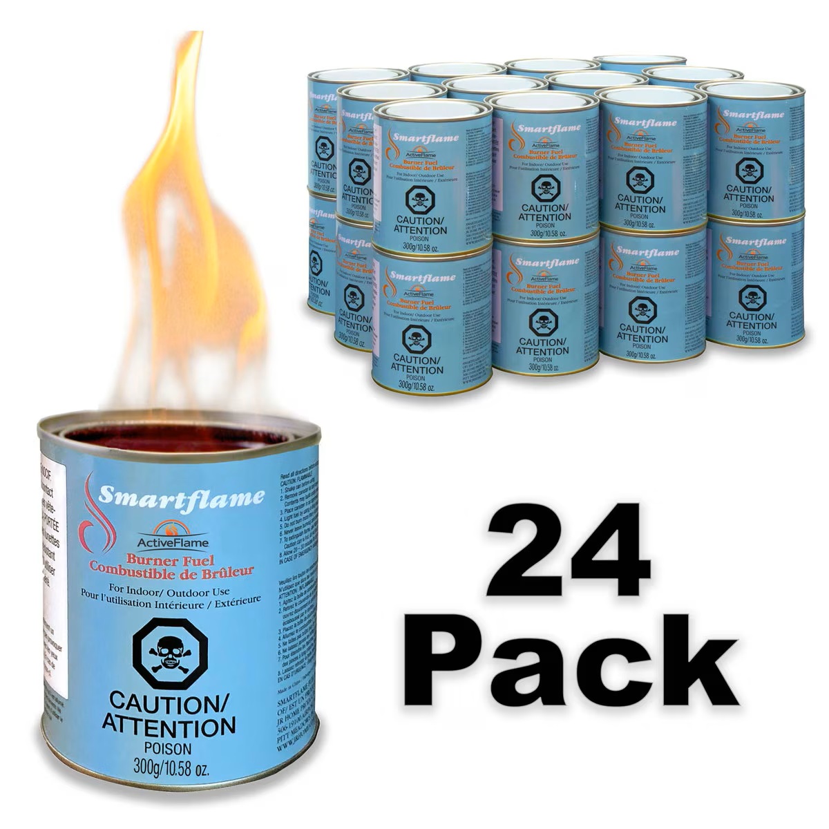 JR Home 24 Pack SmartFlame Fuel Cans