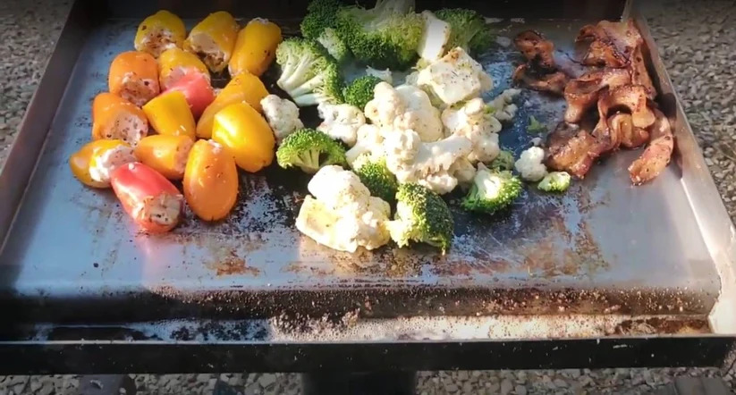 SHTFandGO Stainless Steel Griddle Attachment for Rocket Stoves