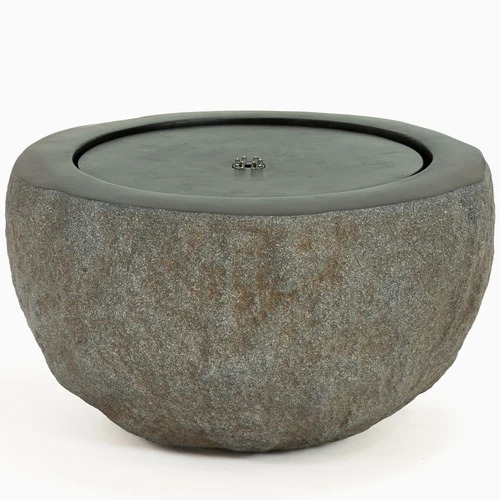 Sunnydaze Round Bowl Outdoor Bubble Fountain