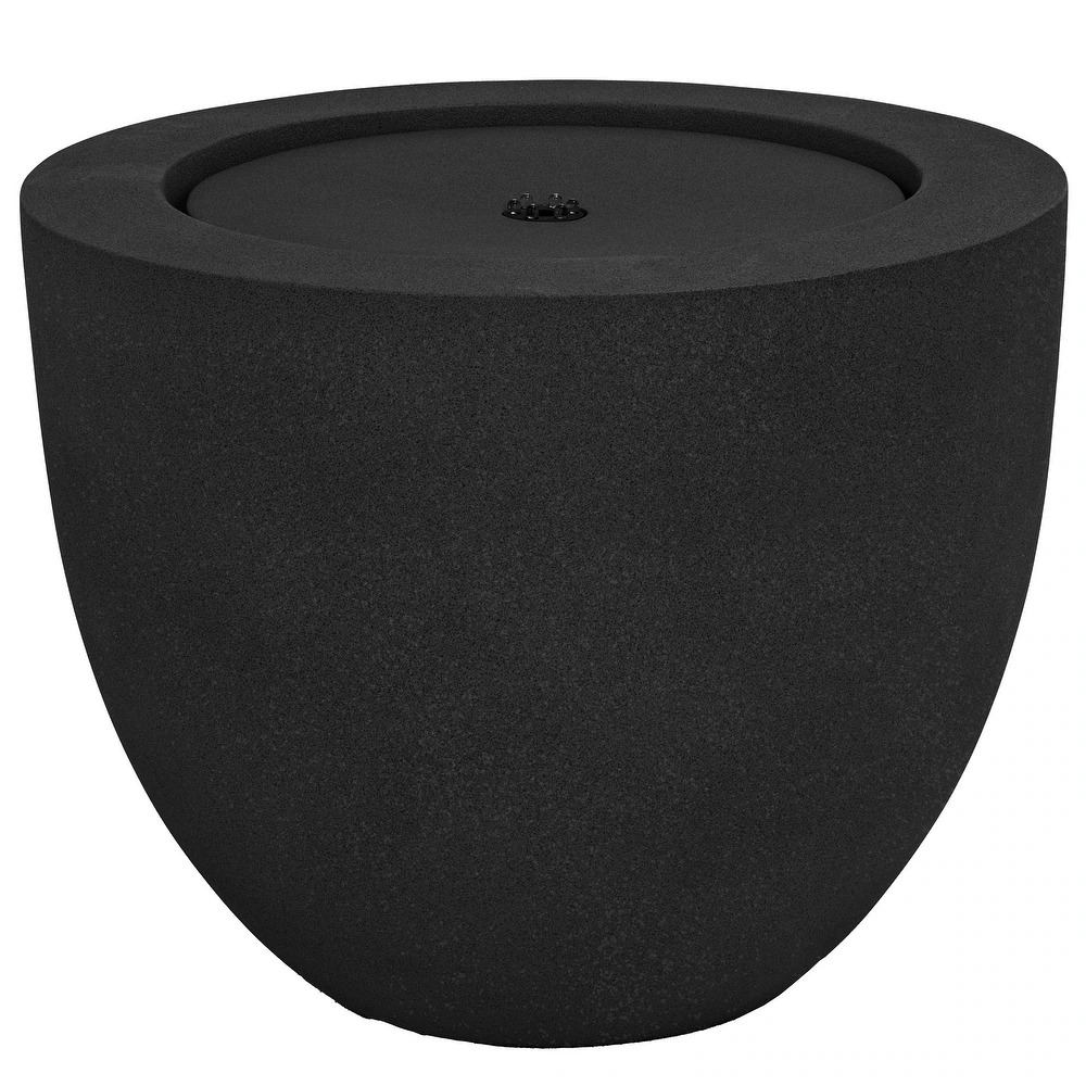 Sunnydaze Textured Oval Outdoor Bubble Fountain
