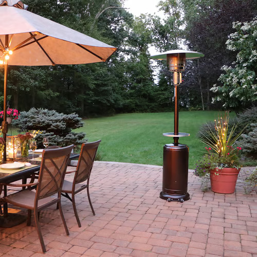 Hanover 7 Foot 48K BTU Steel Umbrella Patio Propane Heater