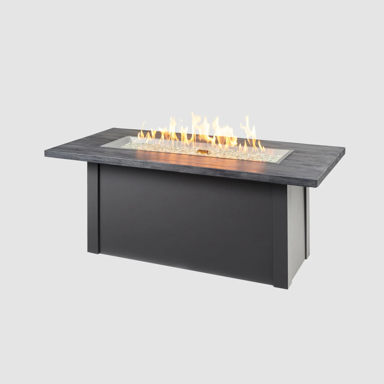Outdoor Greatroom Company 62 Inch Linear Haven Gas Fire Pit Table - Electronic Ignition