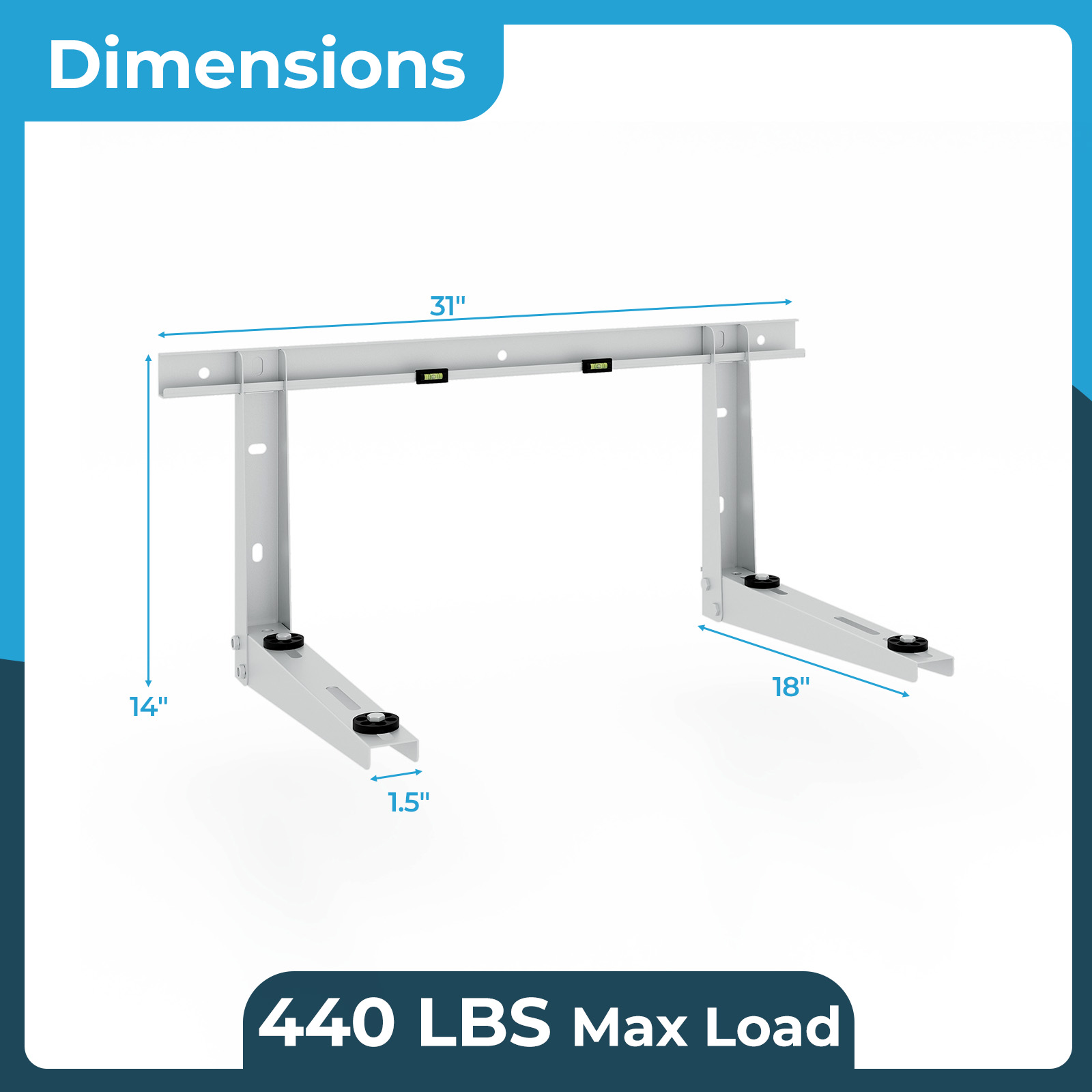 Costway Wall Mount Bracket for 6K-12K BTU Ductless Outdoor Mini Split Units