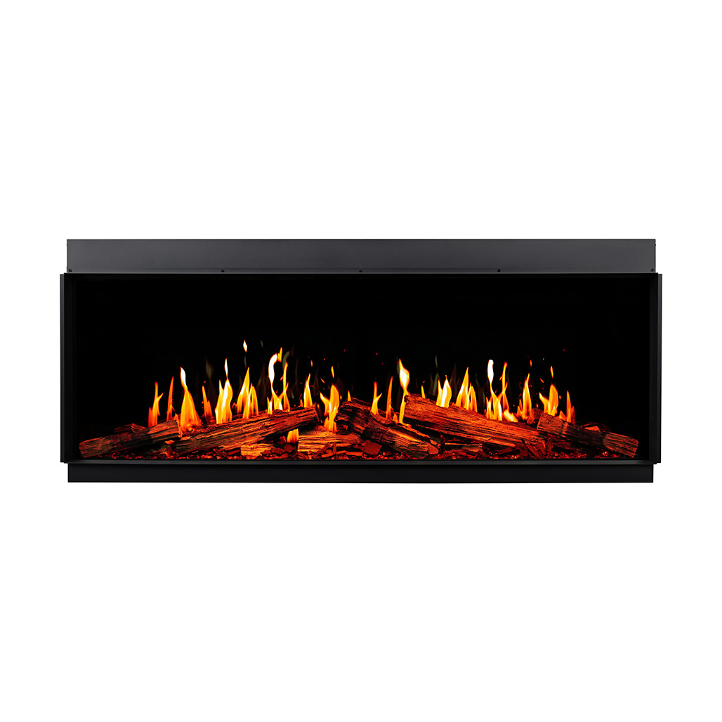 Modern Flames 60 Inch Orion V2 Multi-View Bay Front Wall Mount Electric Fireplace