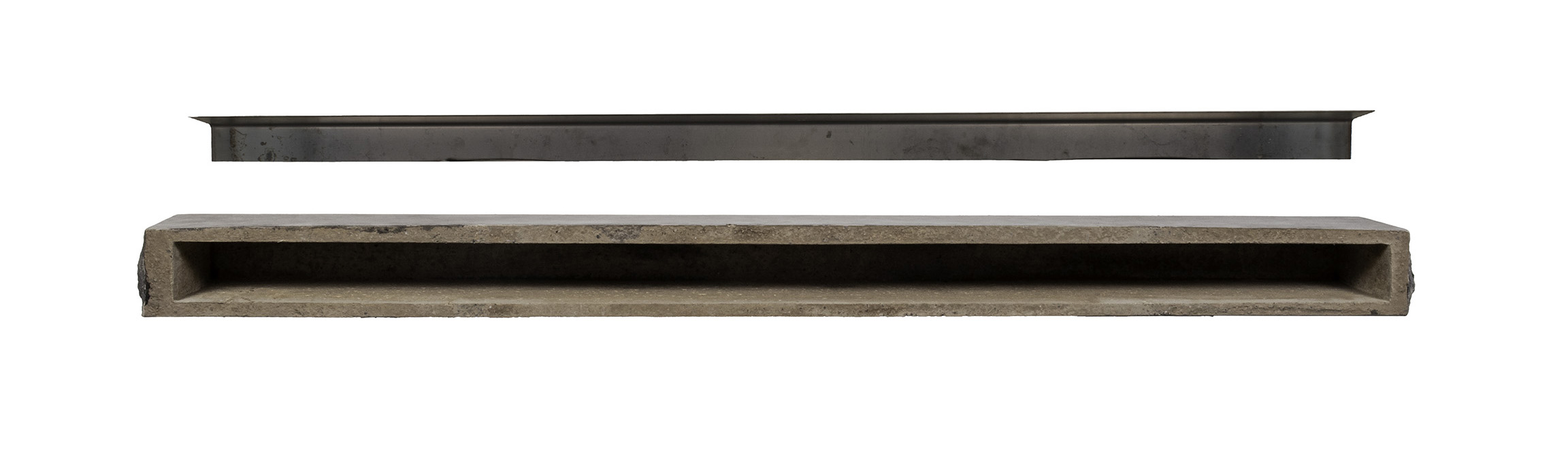 Pearl Mantels 84 Inch Natural Cut Stone Non-Combustible Mantel Shelf