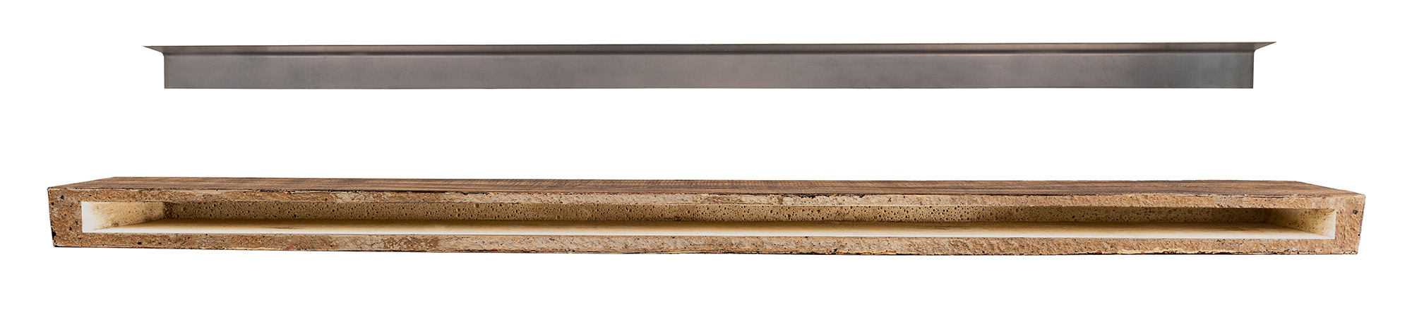 Pearl Mantels 60 Inch Whiskey Non-Combustible Fireplace Mantel Shelf