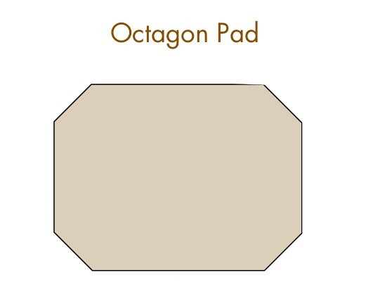 American Panel 24 x 36 Inch Octagon Original Edge Type 2 Hearth Pad
