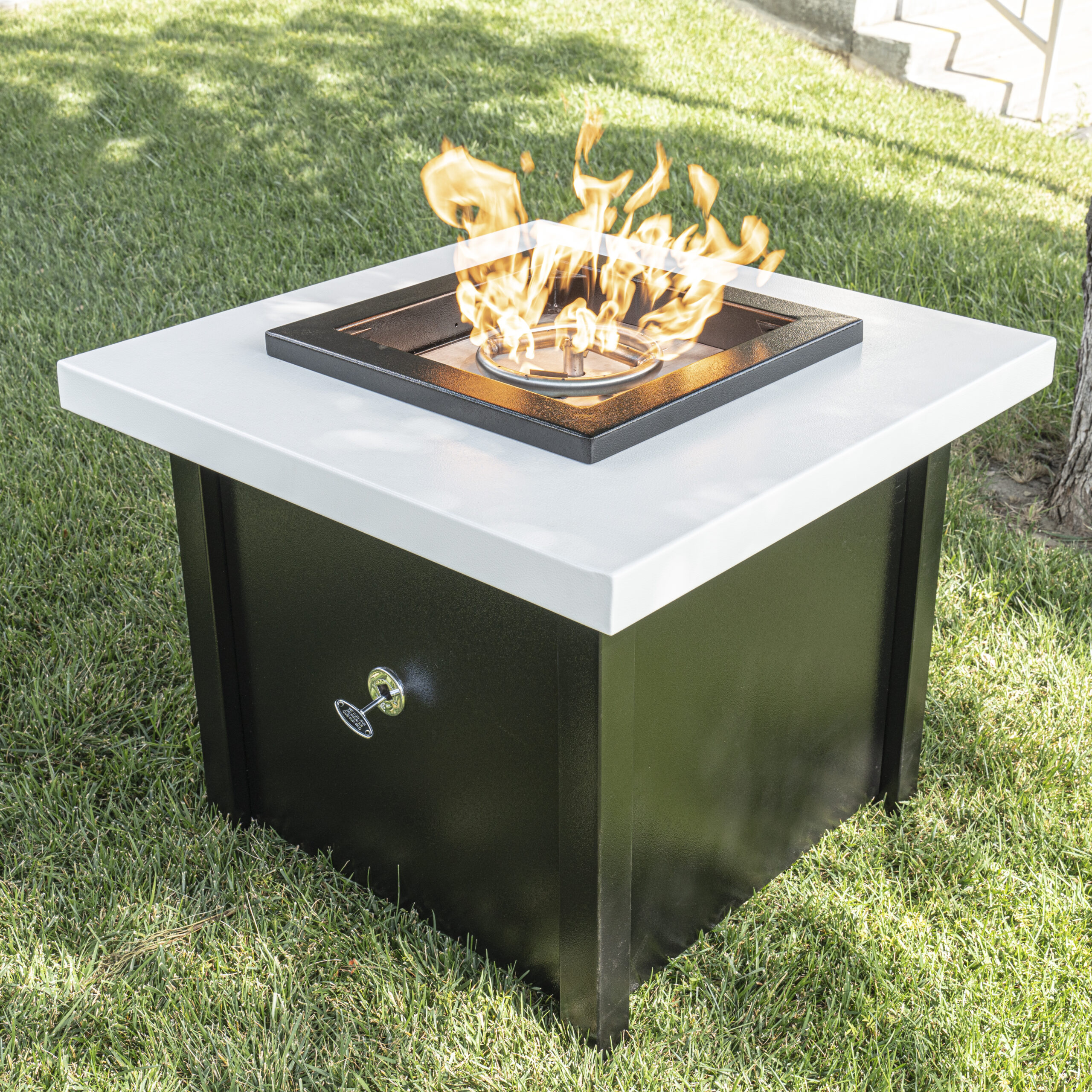 The Outdoor Plus 36 Inch Kamoa Gas Fire Pit - Low Voltage Electronic Ignition